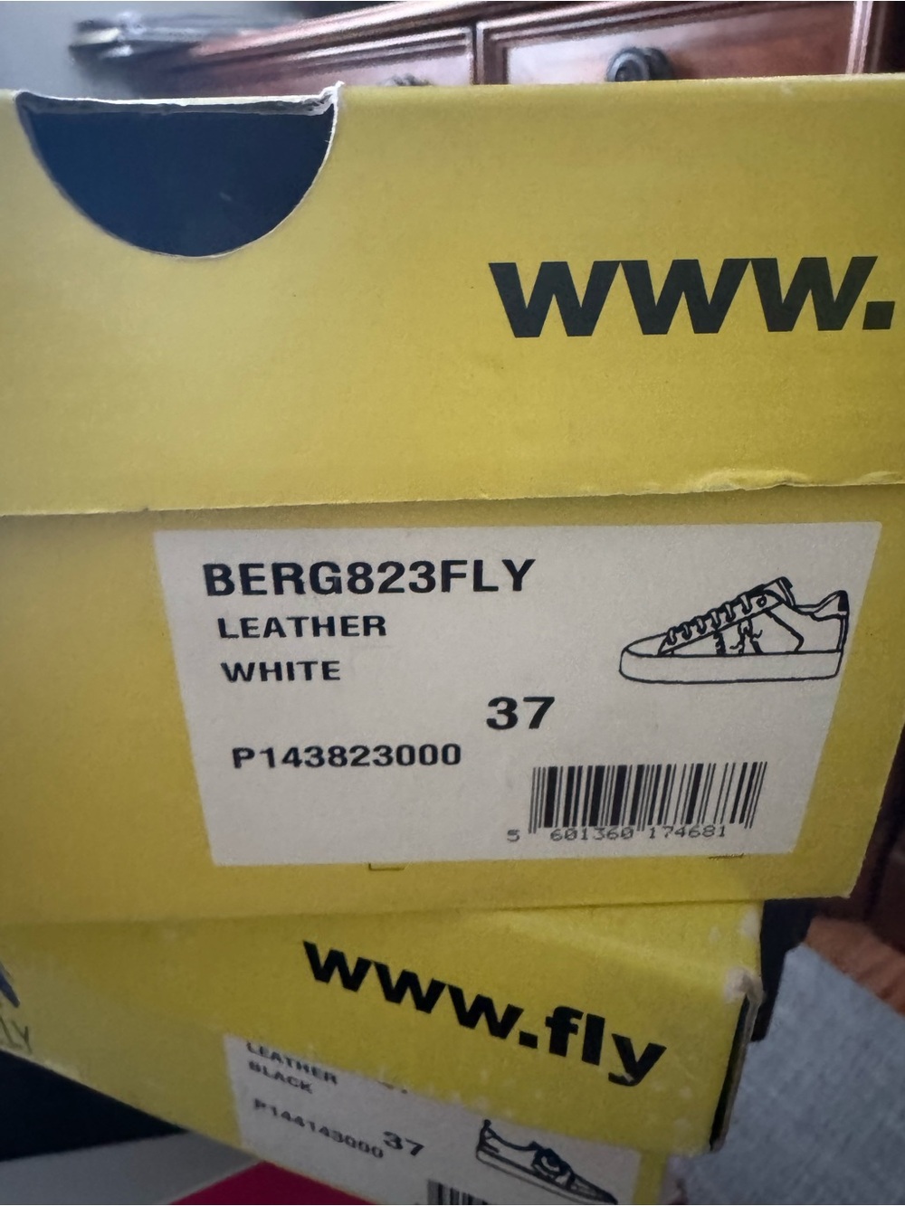 Fly London White Leather Sneakers
